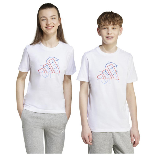 Adidas Παιδική κοντομάνικη μπλούζα Tech Outline Graphic Tee